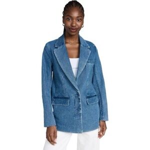 STAUD Denim Blazer